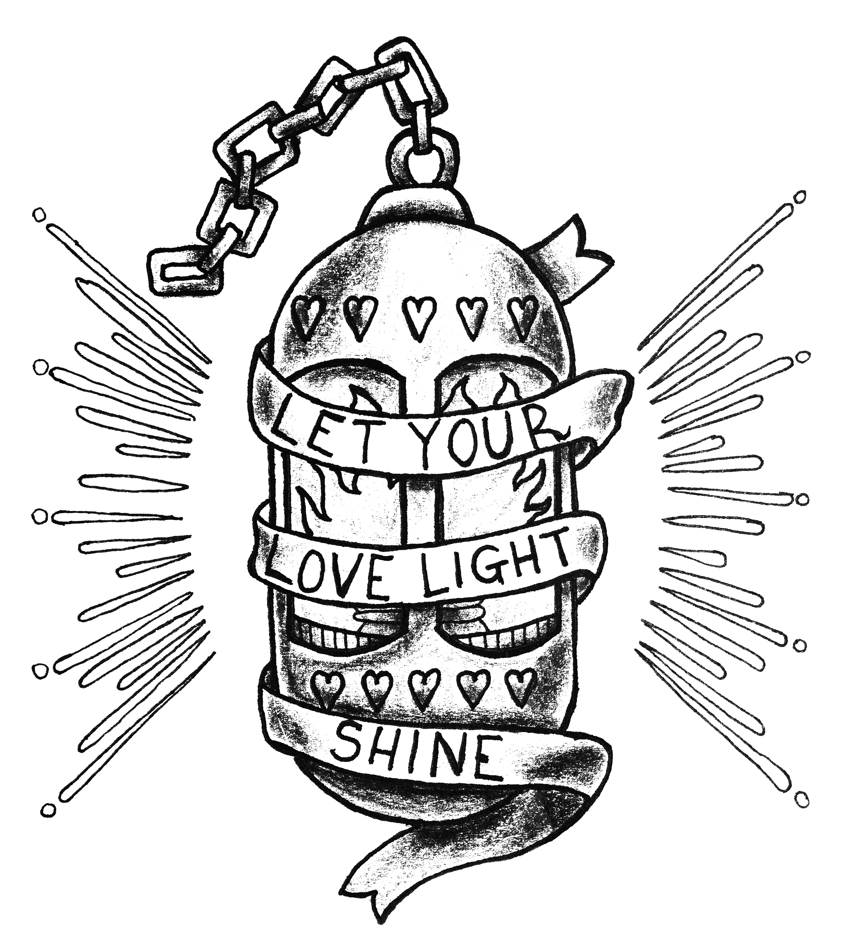 love lantern closeup